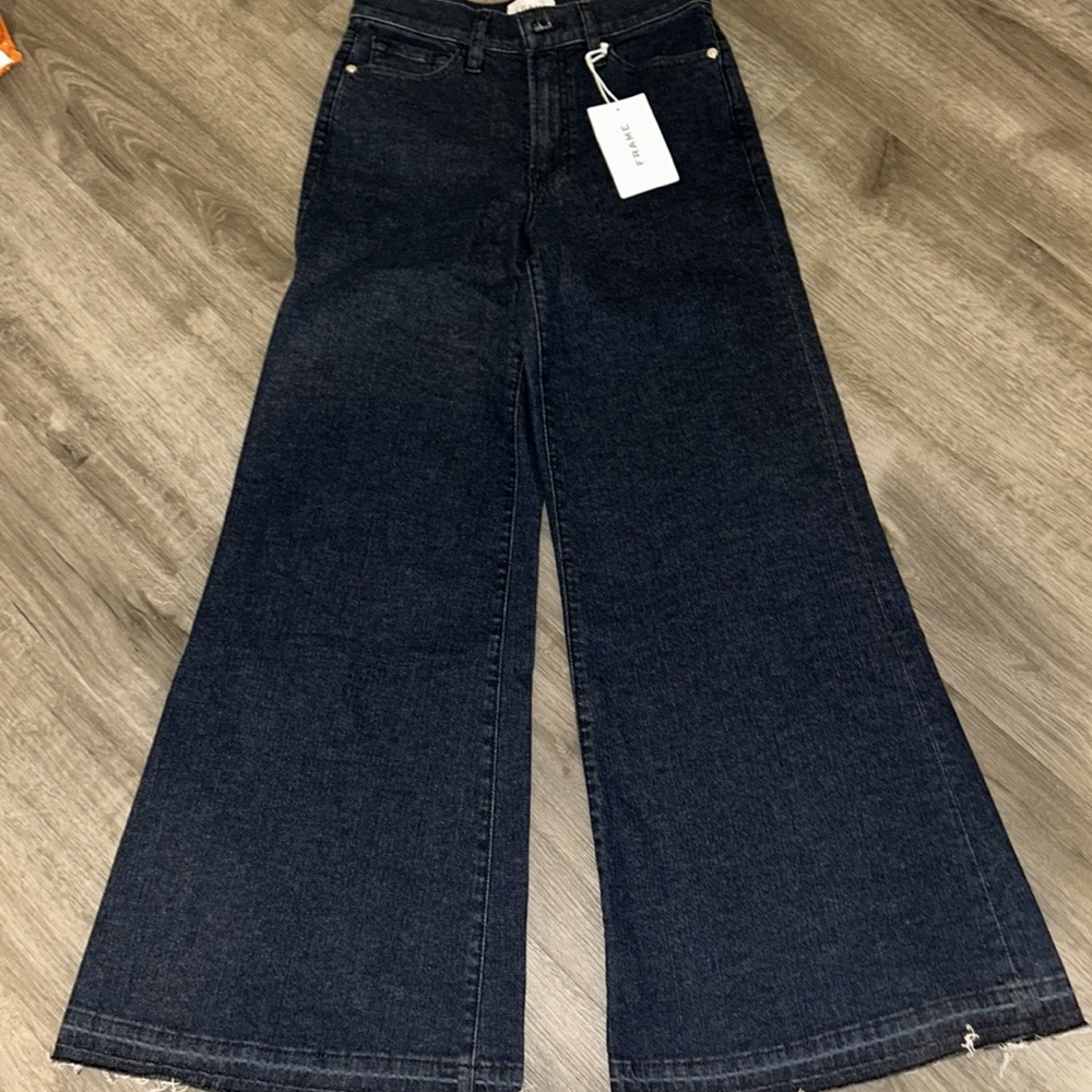 FRAME Le Palazzo Crop Wide Released Hem - Picture 11 of 12